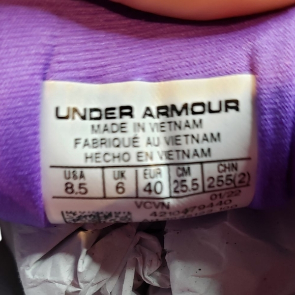 Under Armour  NEW Blur Smoke Cleats 8.5 NEW - Picture 5 of 5